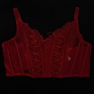 Victoria Secret Unlined Laced-up Bra Top